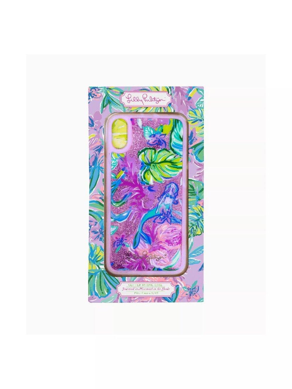 Lilly Pulitzer iPhone Case Glitter X/XS Mermaid in the Shade